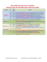 Đề kiểm tra tập trung môn toán hình học lớp 11 trường THPT cà mau lần 2 mã 666 | Toán học, Lớp 12 - Ôn Luyện