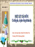 Hóa 9- Tiết 56- Bài 45: Axit axetic.Mối liên hệ giữa Etilen- Rượu Etylic và Axit axetic