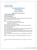 Đề cương ôn tập lịch sử 9 học kì 1 năm học 2018 – 2019 trường THCS Thăng Long