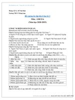 Đề cương ôn tập GDCD 6 học kì 2 năm học 2018 – 2019 trường THCS Thăng Long