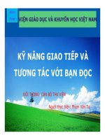 Bài giảng kỹ năng giao tiếp
