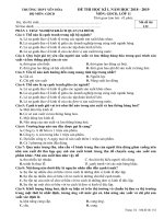 Đề thi học kì 1 môn GDCD lớp 11 THPT Yên Hòa - Mã đề 132 | Lớp 11, Giáo dục công dân - Ôn Luyện
