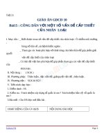 Giáo án GDCD 10 bài 15 Công dân với một số vấn đề cấp thiết của nhân loại | Lớp 10 - Ôn Luyện