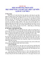 Chuyên đề: Một số phương pháp giúp học sinh nâng cao kết quả học tập môn Lịch sử cấp THCS