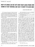 Một số đánh giá về kết quả thực hiện phân cấp quản lý các trường đại học ở nước ta hiện nay.