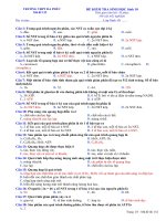 Đề thi thử giữa kì 2 môn Sinh lớp 10 THPT Đa Phúc có đáp án | Lớp 10, Sinh học - Ôn Luyện