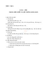 Giáo án GDCD 11 bài 5 Cung cầu trong sản xuất và lưu thông hàng hóa | Lớp 11 - Ôn Luyện