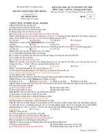 Tổng hợp 4 đề kiểm tra học kì 2 môn Vật lí lớp 10 năm học 2017-2018