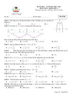 giới thiệu đến các em bộ 3 đề thi thử cuối hk i  toán 12 sát nhất với ma trận kiểm tra của sở