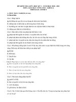 Đề thi giữa học kì 1 môn GDCD lớp 12 năm 2020 - 2021 có đáp án | Lớp 12, Giáo dục công dân - Ôn Luyện