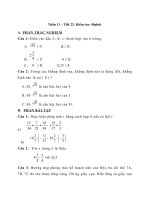 Đại số 7-Tiết 22 - Kiểm tra 45 phút chương I