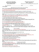 Đề thi thử học kì 2 môn Lịch sử lớp 12 có đáp án | Lớp 12, Lịch sử - Ôn Luyện