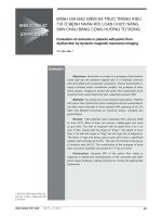 Đánh giá đặc điểm sa trực tràng kiểu túi ở bệnh nhân rối loạn chức năng sàn chậu bằng cộng hưởng từ động