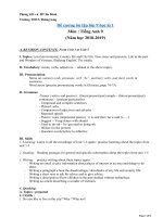 Đề cương ôn tập tiếng anh 9 học kì 1 năm học 2018 – 2019 trường THCS Thăng Long