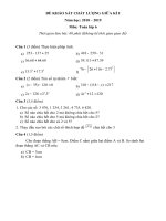 Đề thi giữa học kì 1 môn Toán lớp 6 THCS Nguyễn Trãi | Toán học, Lớp 6 - Ôn Luyện