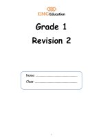 phiếu ôn tập môn tiếng anh tích hợp cho học sinh khối lớp 1  tiểu học cao bá quát