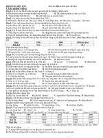 Đề thi thử học kì 1 môn Địa lớp 11 năm 2020 - 2021 | Lớp 11, Địa lý - Ôn Luyện