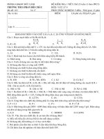 Đề kiểm tra 1 tiết môn vật lý lớp 9 năm 2016 - 2017 trường thcs phan bội châu | Vật lý, Lớp 9 - Ôn Luyện