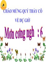 Lớp 6 - Tiết 25 - Bài 11 - Trang trí nhà ở bằng một số đồ vật