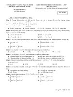 Bài kiểm tra học kỳ 2 môn Toán lớp 10 trường THPT Phùng hưng mã 122 | Toán học, Lớp 10 - Ôn Luyện