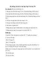 Bài tập NGỮ VĂN LỚP 7B