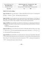 Đề thi học kì 1 môn Lý lớp 12 THPT Marie Curie có đáp án | Lớp 12, Vật lý - Ôn Luyện