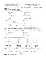 Đề kiểm tra định kỳ tháng 9 môn toán lớp 12 năm 2016 trường THCS THPT đông du | Toán học, Lớp 12 - Ôn Luyện