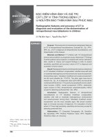 Đặc điểm hình ảnh và giá trị cắt lớp vi tính trong bệnh lý u nguyên bào thần kinh sau phúc mạc