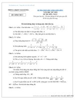 Đề thi HSG toán lớp 9 năm học 2017 – 2018 huyện Tam Dương có đáp án