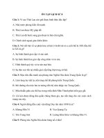  Ôn tập lần 4 Môn Địa Lý 6,7,8,9 và Sử 8.