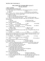 Đề cương ôn tập vật lý 7 học kì 1 năm học 2016 – 2017 trường THCS Thanh Quan