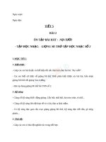 Giáo án Âm nhạc 9 bài 2 Tập đọc nhạc Giọng Mi thứ -TĐN số 2 | Lớp 9, Âm nhạc - Ôn Luyện