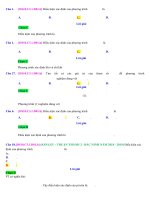 Bài tập trắc nghiệm có đáp án về tìm điều kiện của phương trình phần 2 | Toán học, Lớp 10 - Ôn Luyện