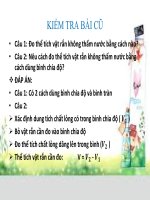 Vật lí 6 - Tiết 4 - Bài 5 - Khối lượng - Đo khối lượng