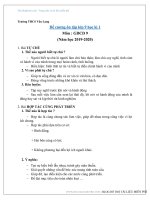 Đề cương ôn tập GDCD 9 học kì 1 năm học 2019 – 2020 trường THCS Văn Lang