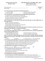 Đề thi học kì 1 môn GDCD lớp 12 THPT Yên Hòa - Mã đề 132 | Lớp 12, Giáo dục công dân - Ôn Luyện