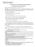 Đề cương ôn tập GDCD 9 học kì 2 năm học 2019 – 2020 trường THCS Bình Phú có đáp án