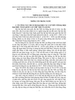 Tài liệu phục vụ sinh hoạt chi bộ tháng 7 năm 2019