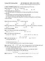 Đề thi học kì I toán 8