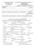 Đề thi tuyển sinh vào lớp 10 môn tiếng anh năm 2016 - 2017 sở GDĐT thành phố hồ chí minh | Tiếng Anh - Ôn Luyện