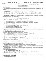 Nội dung ôn tập học kì 1 môn Sinh học lớp 9 năm học 2020-2021 – Trường THCS Tân Bình