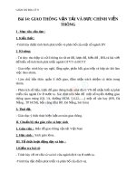 Giáo án Địa lý 9 bài 14 Giao thông vận tải và Bưu chính viễn thông | Lớp 9, Địa lý - Ôn Luyện