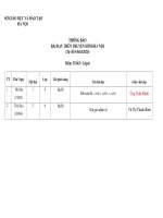 dự kiến bài dạy trên truyền hình môn toán văn anh khối 6789 tuần từ 233442020  thcs thanh liệt