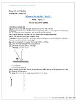 Đề cương ôn tập vật lý 7 học kì 1 năm học 2018 – 2019 trường THCS Thăng Long