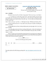 Đề thi giao lưu chọn HSG ngữ văn lớp 8 năm học 2017 – 2018 huyện Tam Dương