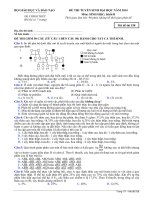 Đề thi THPT Quốc gia 2014 môn Sinh học mã 538 | Đề thi đại học, Sinh học - Ôn Luyện