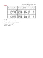 Bài tập môn Tin Học 7 (7a,c)