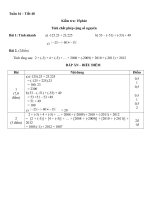 Kiểm tra 15 phút - Tính chất phép cộng số nguyên