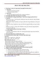 Câu hỏi Bảo vệ Đồ án TCTC (TK)