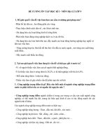 Đề cương ôn tập HKI môn Địa lý 9